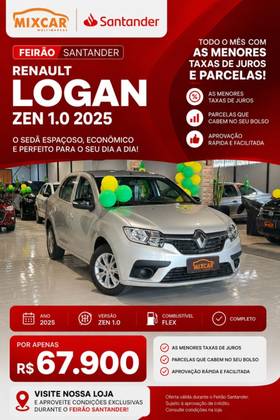RENAULT LOGAN 1.0 12V SCE FLEX ZEN MANUAL RENAULT LOGAN 1.0 12V SCE FLEX ZEN MANUAL